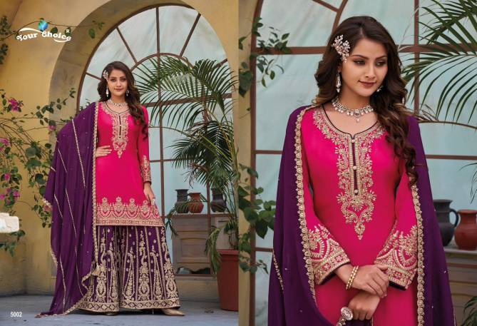 Siya By Your Choice Pure Chinon Wedding Wear Readymade Suits Wholesale Shop In Surat
